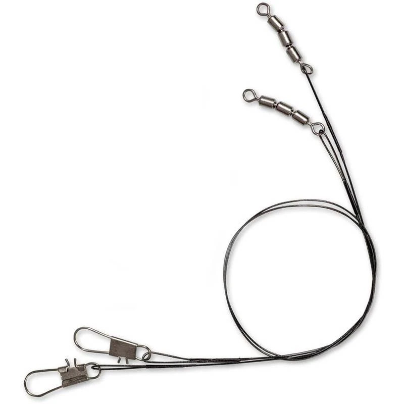 BAS DE LIGNE ACIER ZEBCO TROPHY 1X7 ROLLING - PAR 2 1 BAS DE LIGNE ACIER ZEBCO TROPHY 1X7 ROLLING - PAR 2