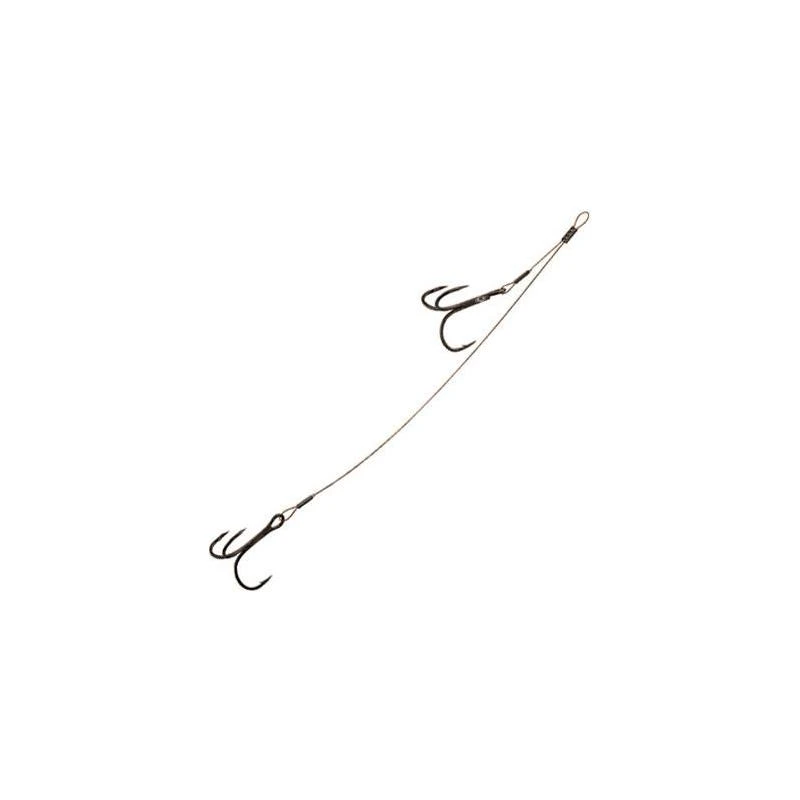 BAS DE LIGNE FOX RAGE 49 STRAND DOUBLE STINGERS 1 BAS DE LIGNE FOX RAGE 49 STRAND DOUBLE STINGERS
