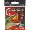 BAS DE LIGNE POWERLINE JIG POWER 1X7 DOUBLE LOOPS - PAR 3
