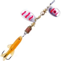 CUILLER TOURNANTE MEPPS TANDEM PERCHE ARGENT ROUGE