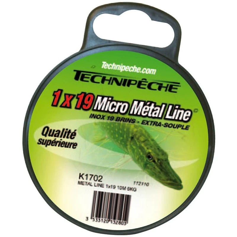 MICROCABLE EXTRA SOUPLE TECHNIPÊCHE METAL LINE 1 MICROCABLE EXTRA SOUPLE TECHNIPÊCHE METAL LINE