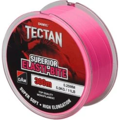 NYLON DAM DAMYL TECTAN ELASTI-BITE MONOFILAMENT - ROSE - 300M