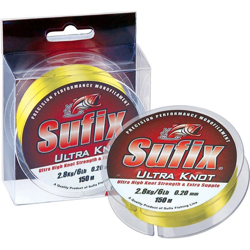 NYLON SUFIX ULTRA KNOT JAUNE OPAQUE 150M 1 NYLON SUFIX ULTRA KNOT JAUNE OPAQUE 150M