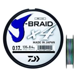 TRESSE DAIWA J BRAID X4B MULTICOLORE - 1500M