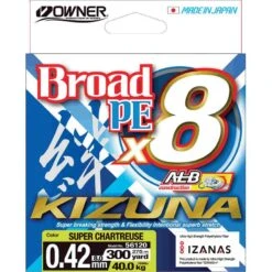 TRESSE OWNER KIZUNA X8 - CHARTREUSE - 135M