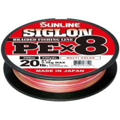 TRESSE SUNLINE SIGLON BRAID PE 8X MULTICOLOR - 300M